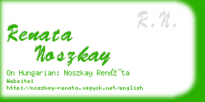 renata noszkay business card